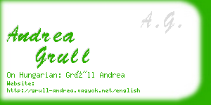 andrea grull business card